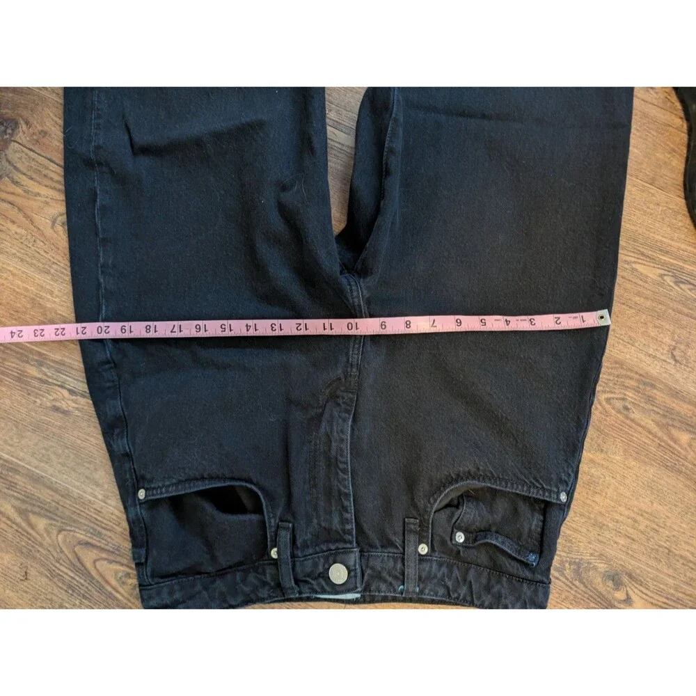 FRAME Extra Long Barrel Straight in Film NoirSize 30 Black Horseshoe - Picture 11 of 12